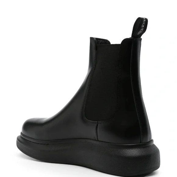 Alexander McQueen Black Hybrid Chelsea Boots